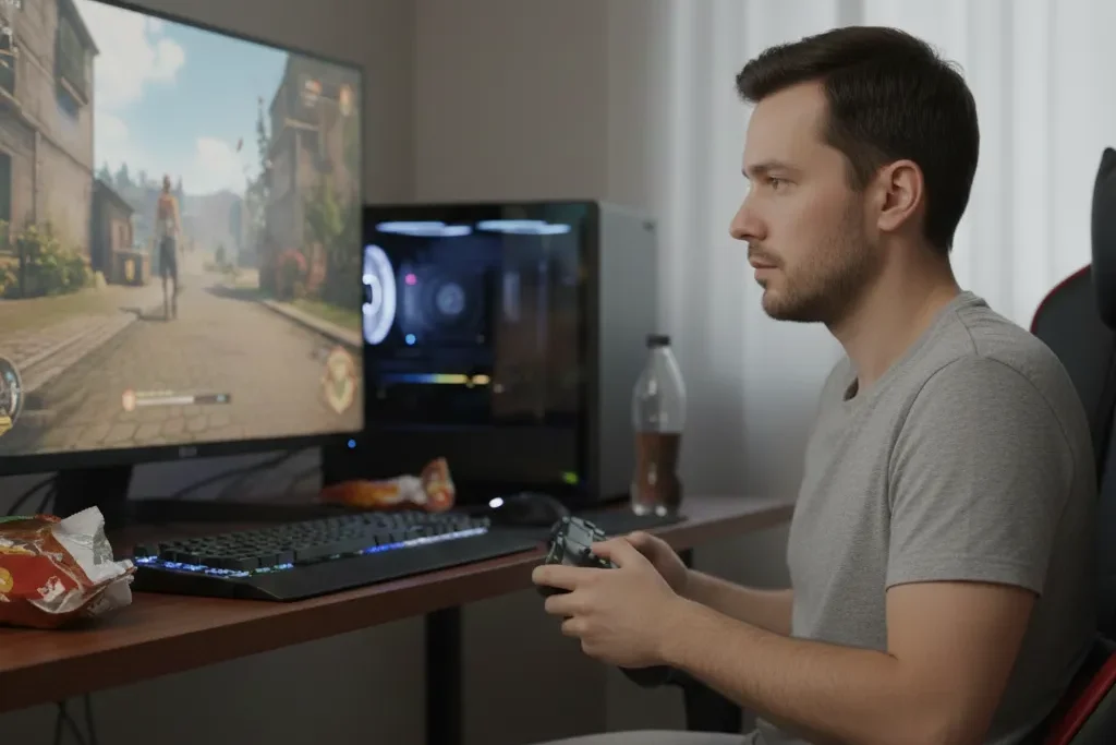 Controller tester interface showing analog stick drift detection and button mapping visualization