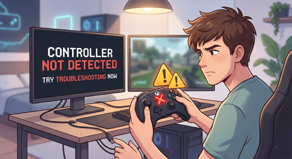 controller not detected try troubleshooting now